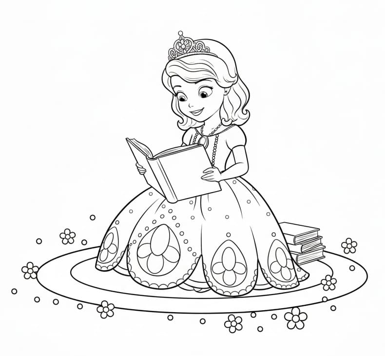 Krásná Sofie První omalovánka