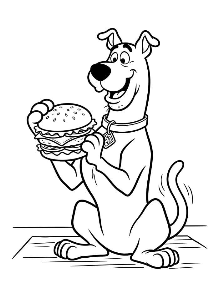 Kreslený Scooby Doo omalovánka