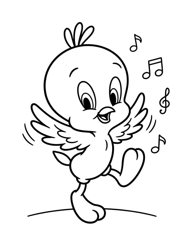 Kreslený Tweety omalovánka