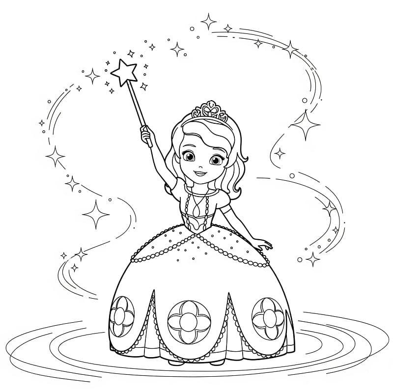 Malá Sofie První omalovánka