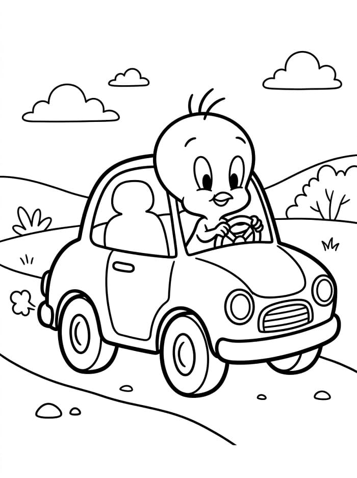 Malý Tweety omalovánka