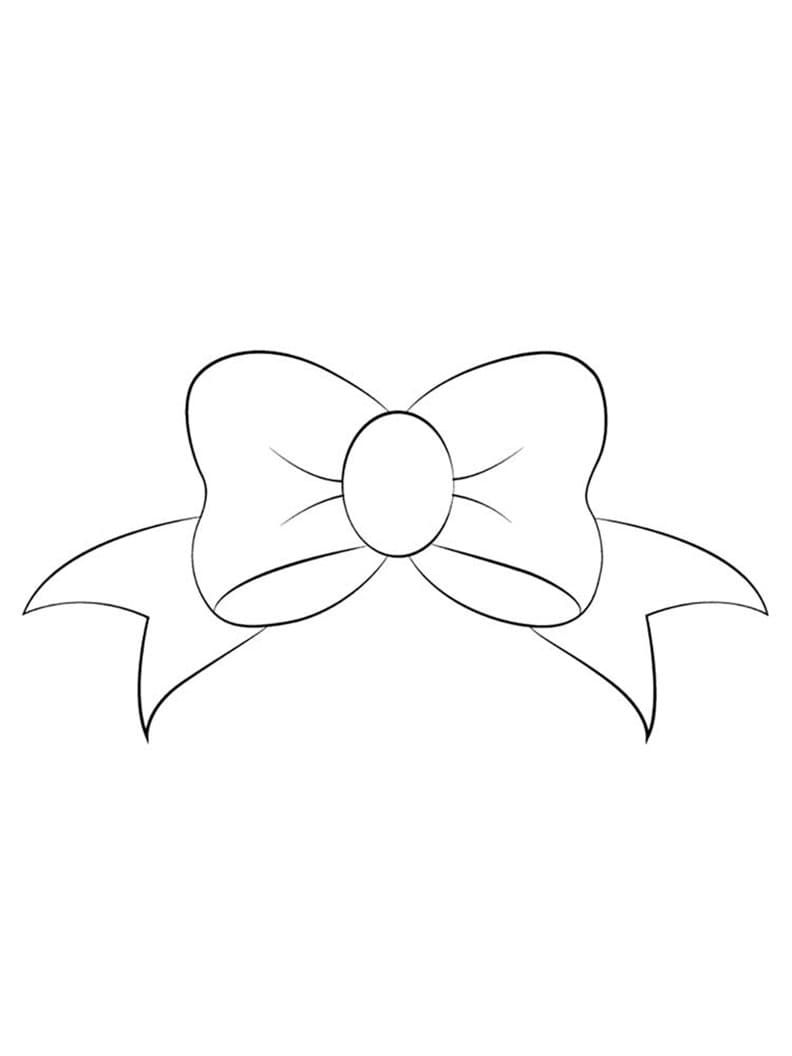 Mašle tisknutelná pro děti omalovánka