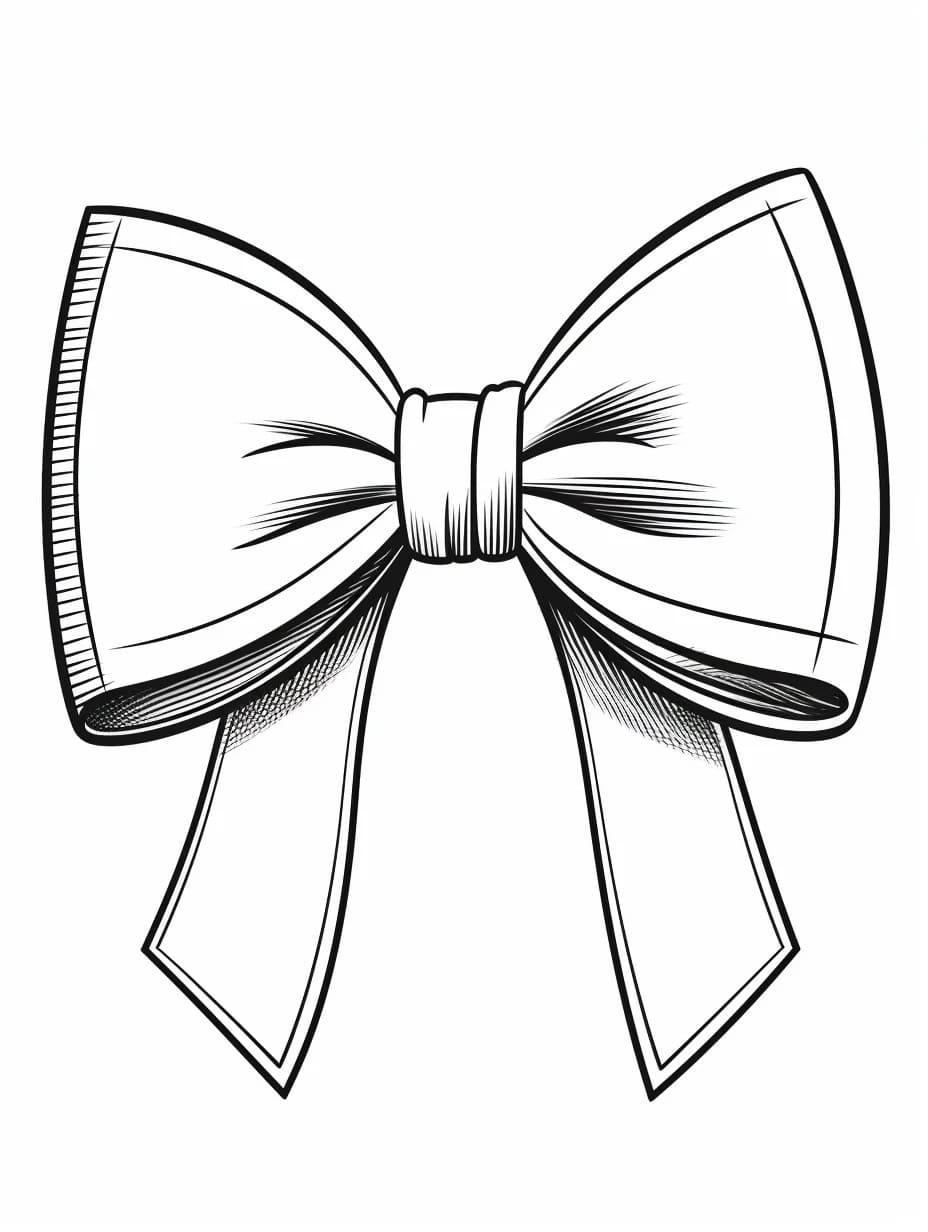 Mašle tisknutelná omalovánka