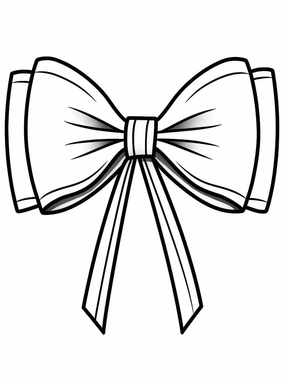 Mašle zdarma tisknutelná omalovánka