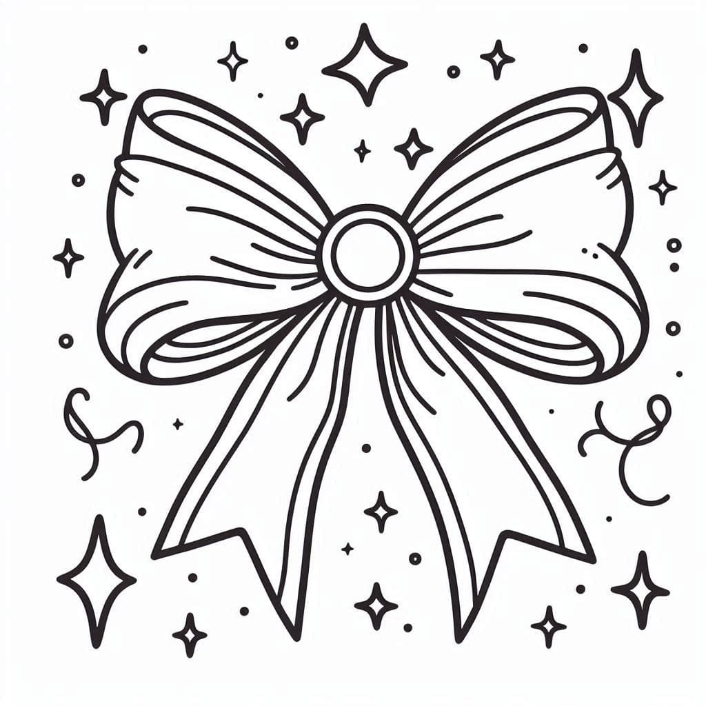 Mašle zdarma omalovánka