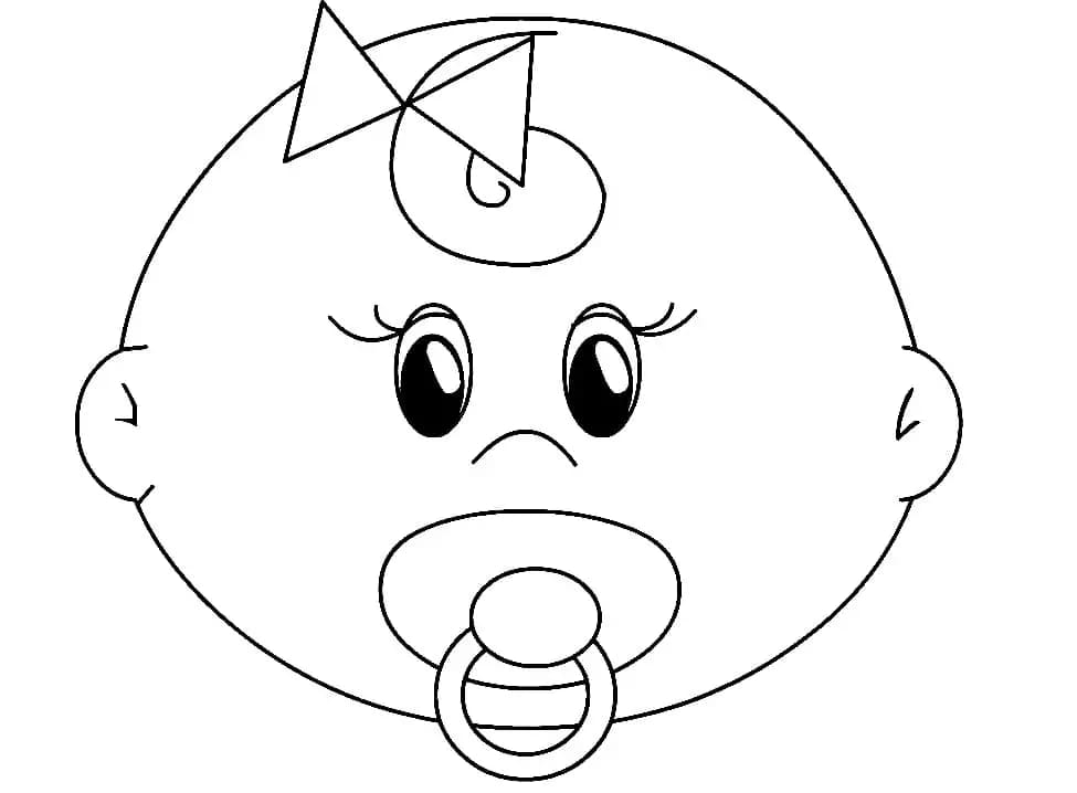 Miminko k tisku omalovánka