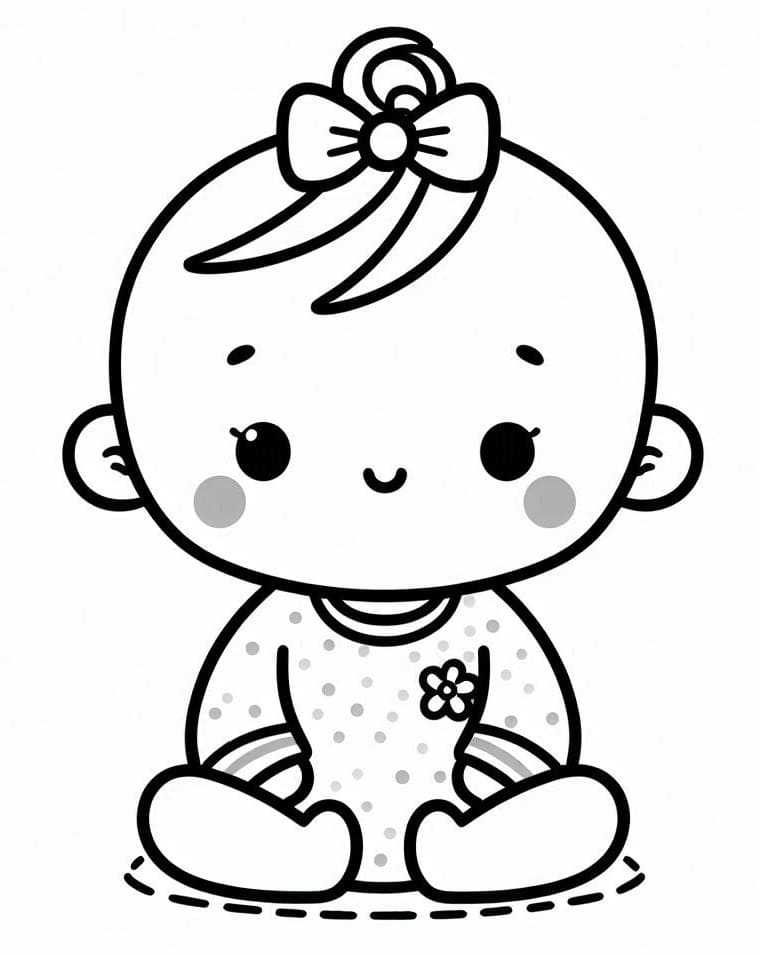 Miminko pro děti 3 roky omalovánka