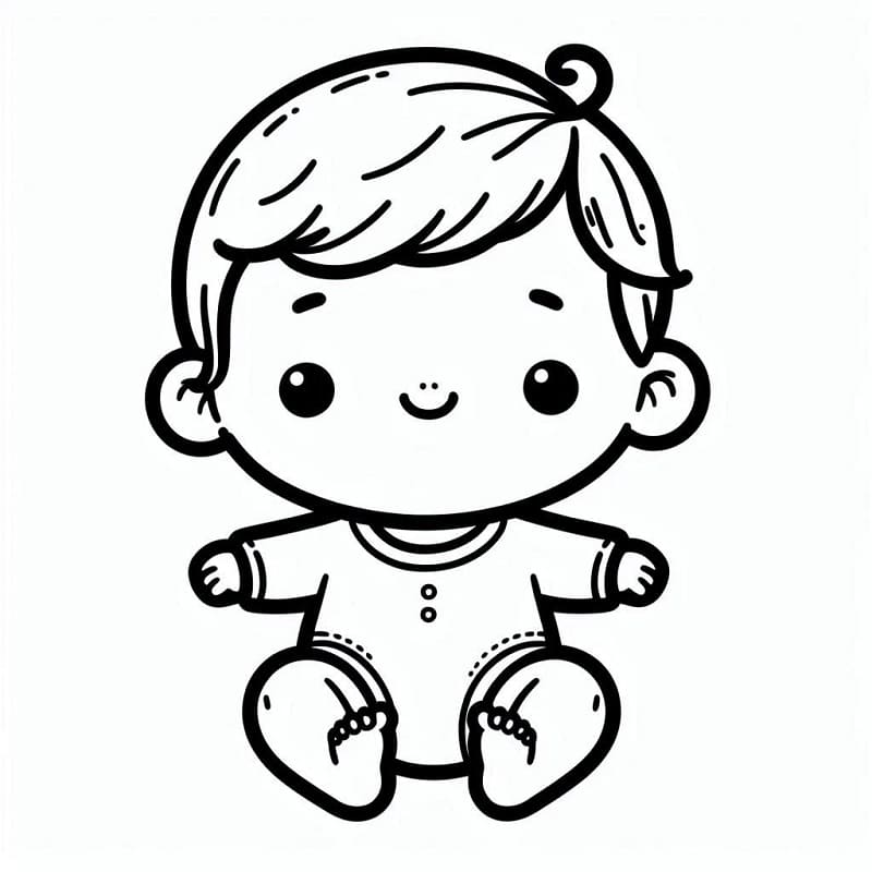 Miminko pro děti 4 roky omalovánka