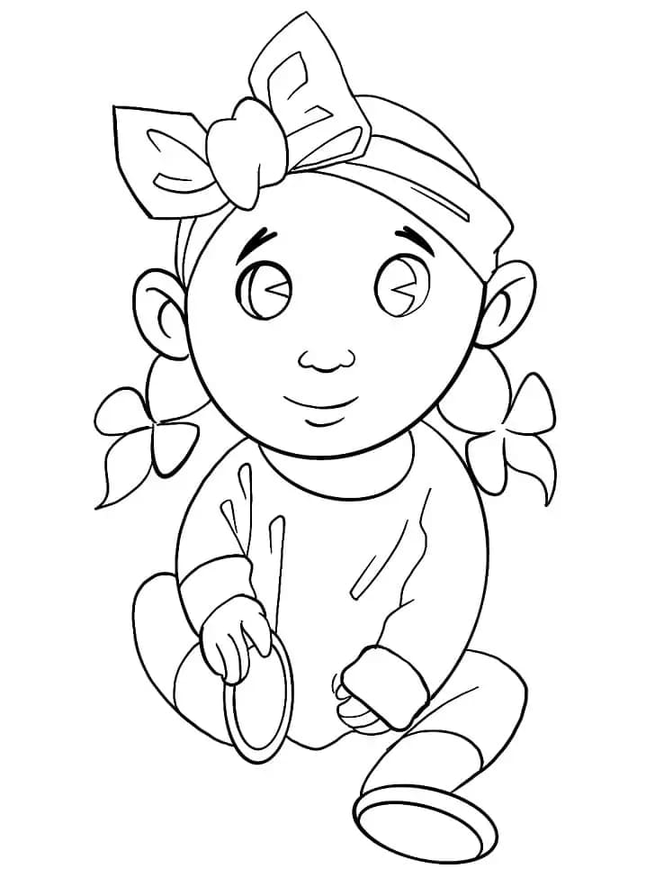 Miminko tisknutelné omalovánka