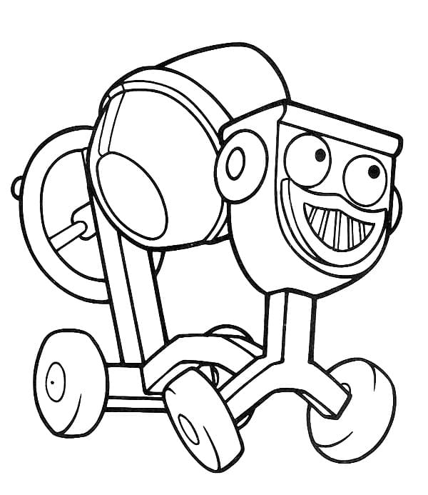 Obrázek Bořka Stavitele omalovánka