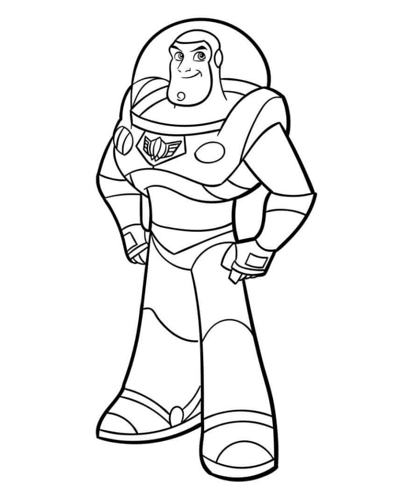 Omalovánka Obrázek Buzze Lightyeara