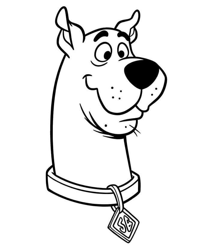 Obrázek Scooby Doo omalovánka