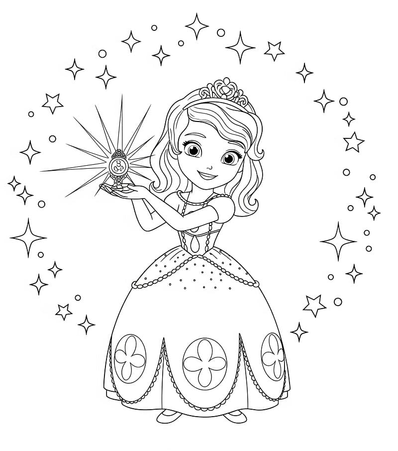 Pěkná Sofie První omalovánka
