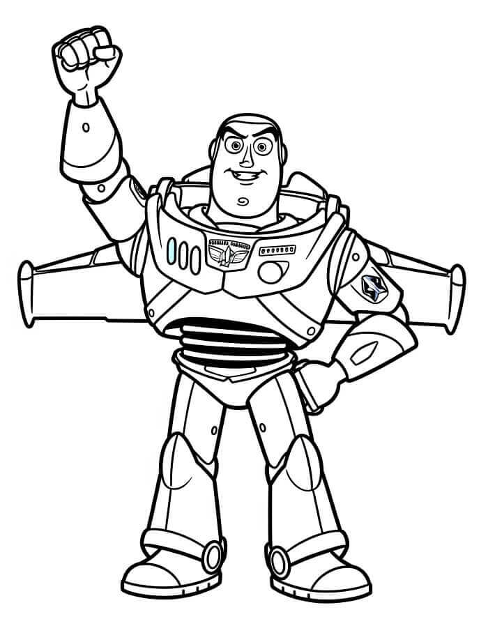 Pěkný Buzz Lightyear omalovánka
