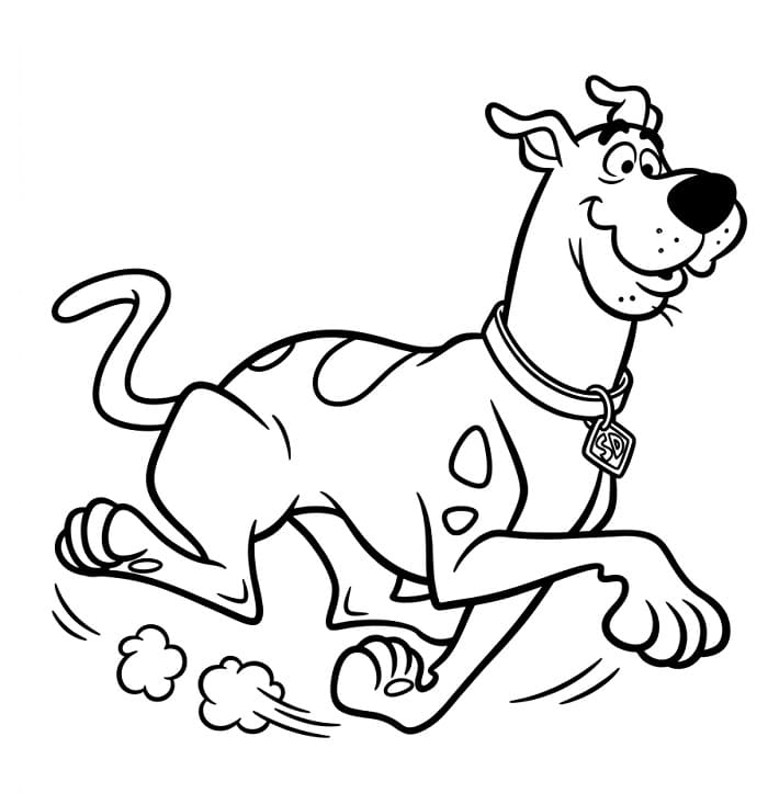 Pěkný Scooby Doo omalovánka