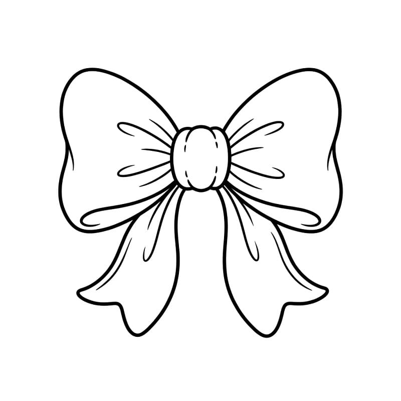 Perfektní mašle omalovánka