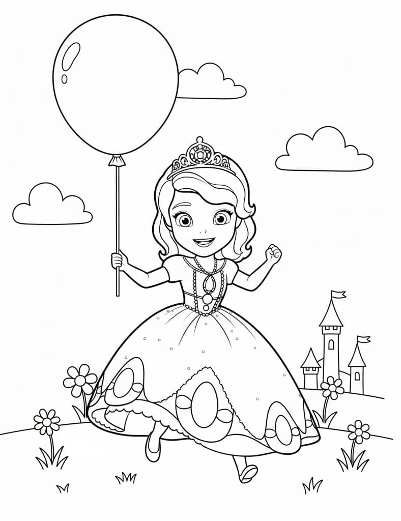 Půvabná Sofie První omalovánka