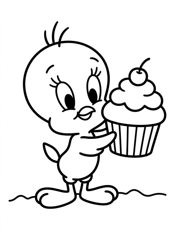 Rozkošný Tweety omalovánka