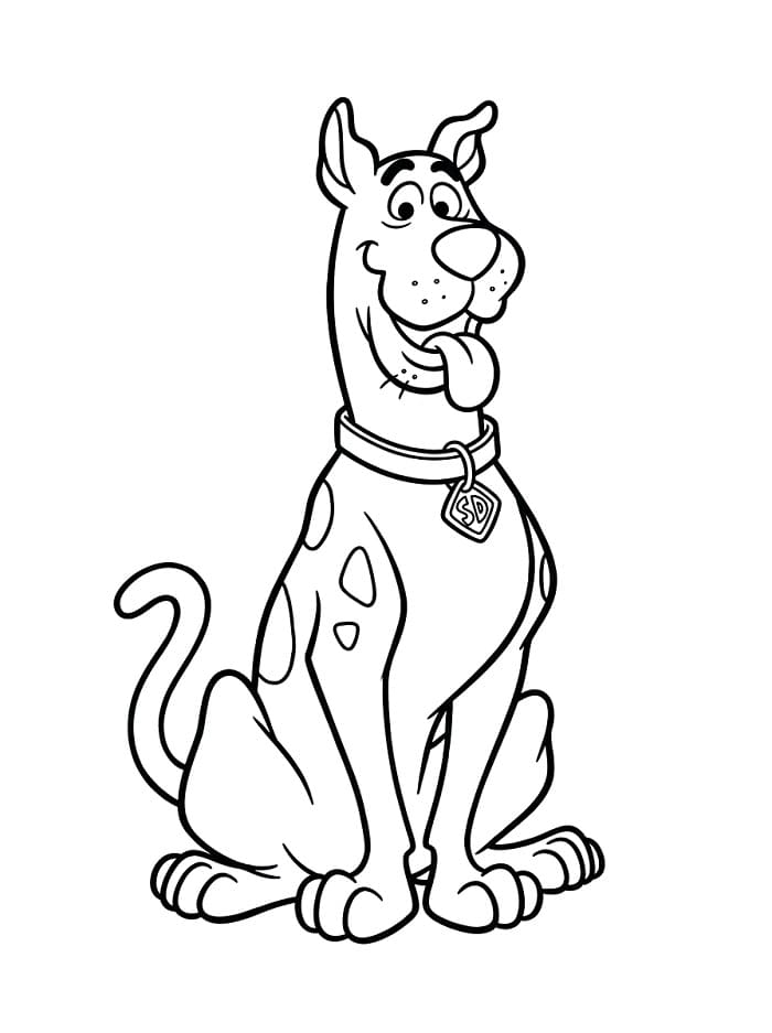 Roztomilý Scooby Doo omalovánka