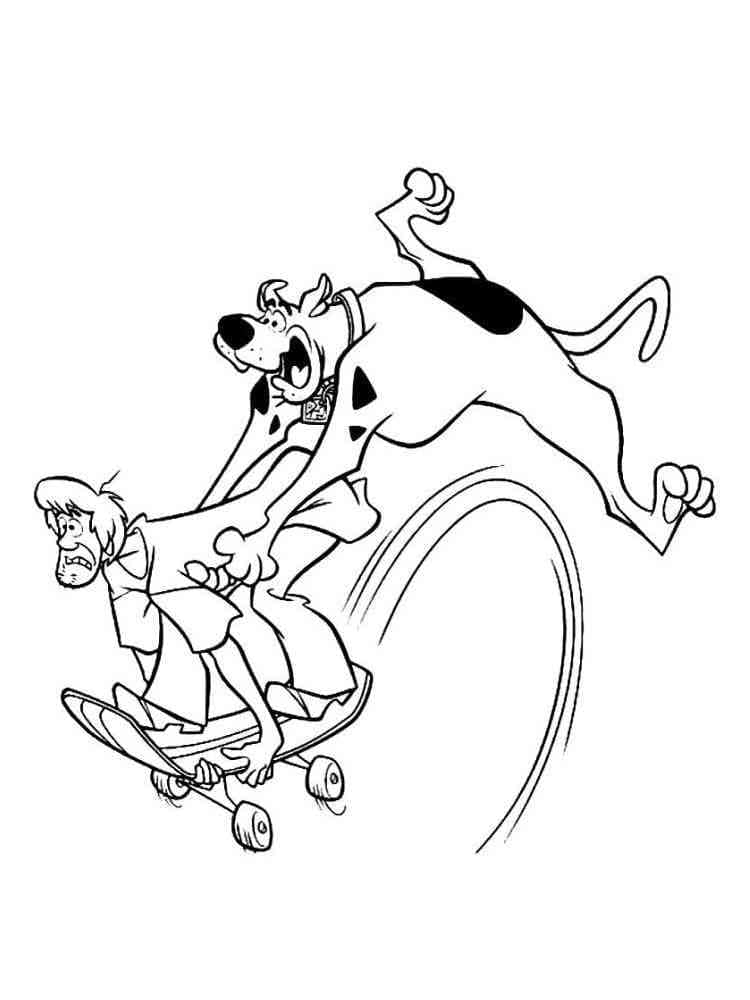 Scooby Doo 1 omalovánka