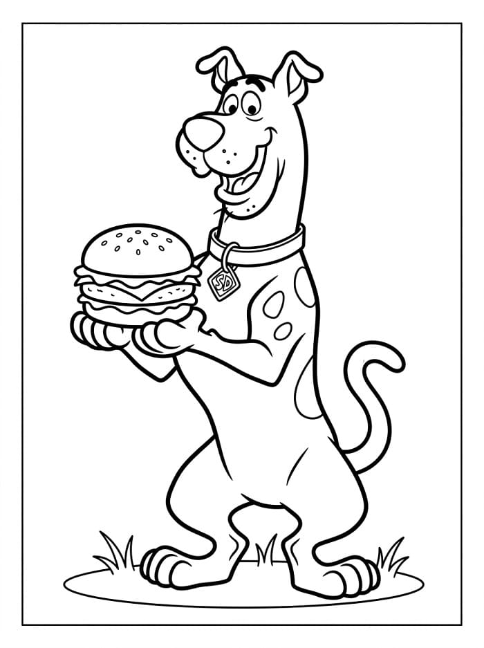 Scooby Doo jako dárek omalovánka