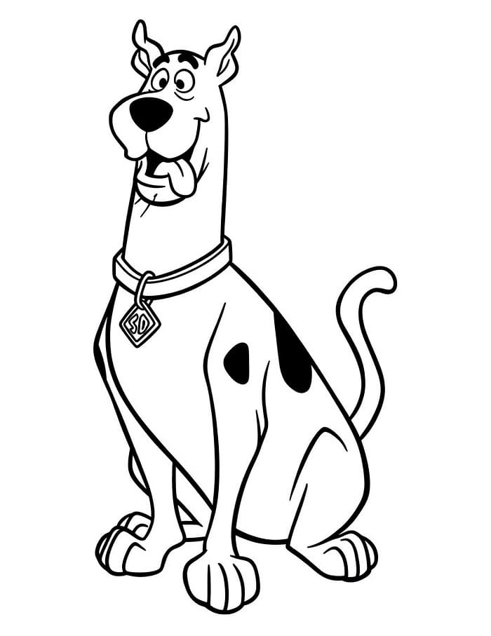 Scooby Doo obrázek zdarma omalovánka