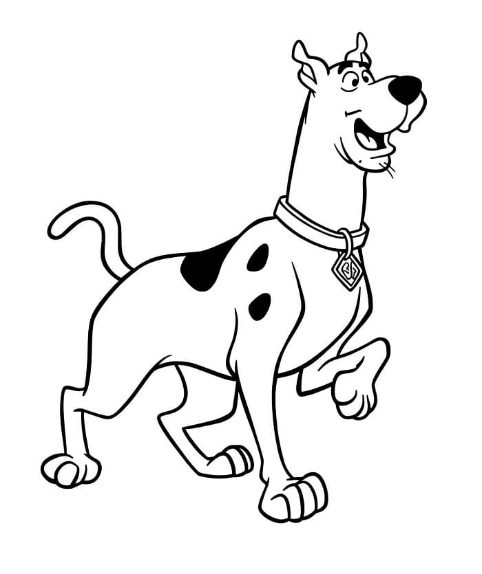 Scooby Doo pro děti omalovánka