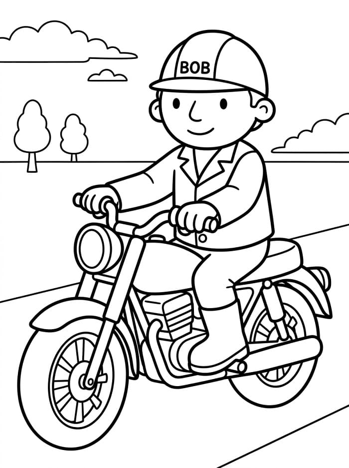 Skvělý Bořek Stavitel omalovánka