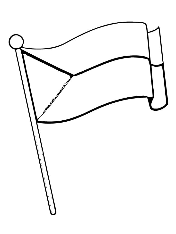 Snadná česká vlajka omalovánka