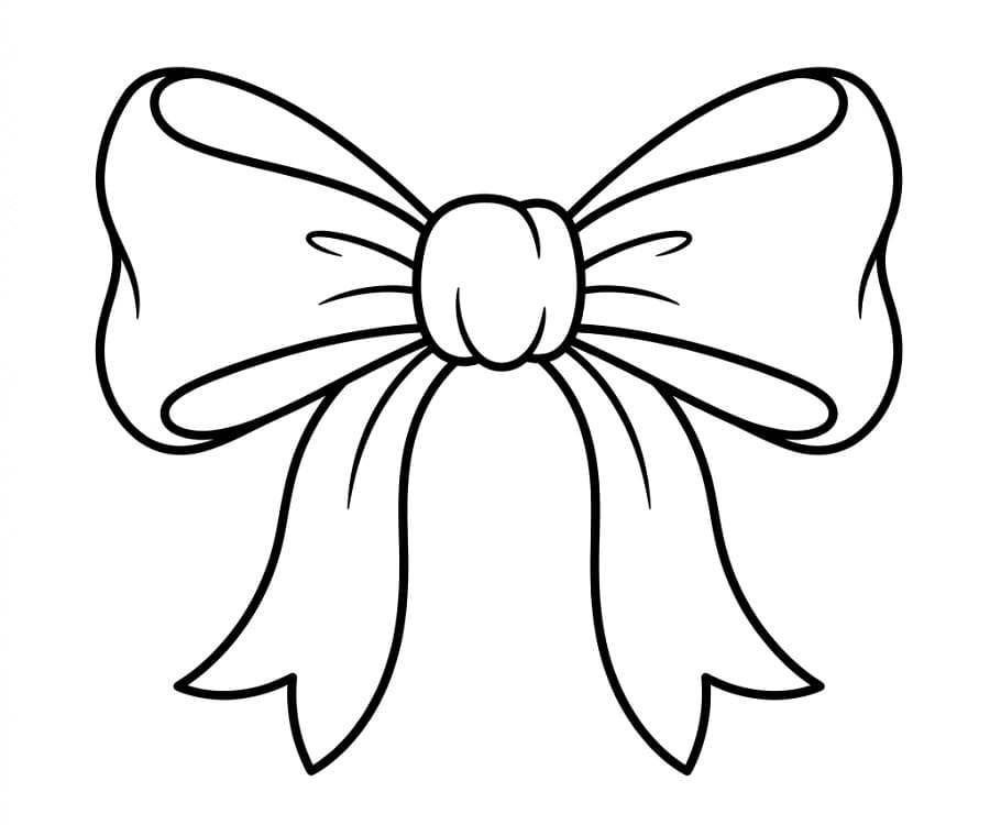 Snadná mašle omalovánka