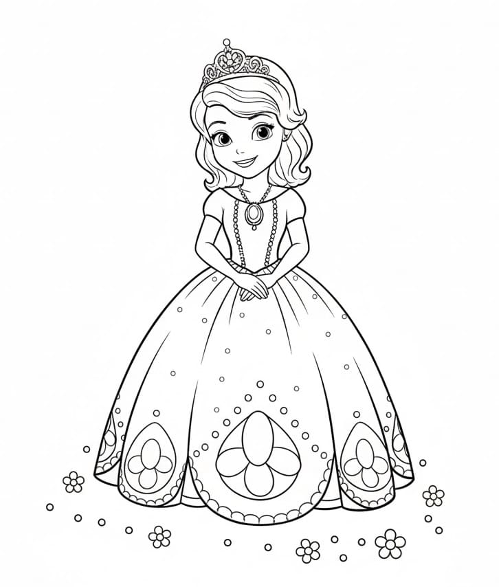 Sofie První ve světě Disney omalovánka