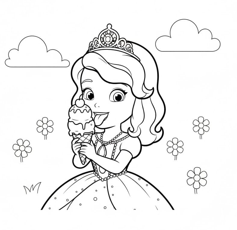 Sofie První zdarma omalovánka
