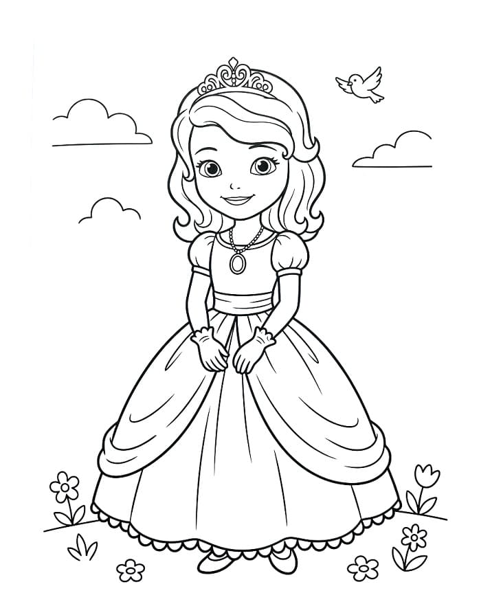 Šťastná Sofie První omalovánka