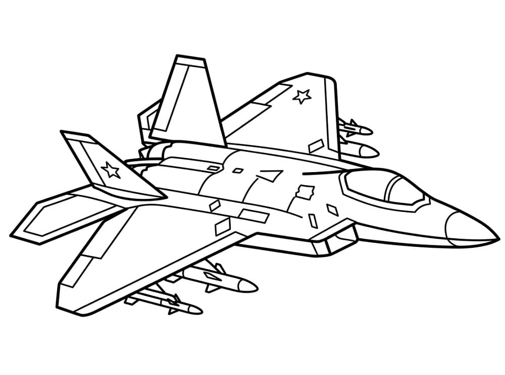 Omalovánky Stíhačka