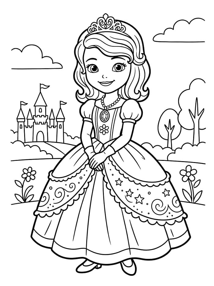Stylová Sofie První omalovánka