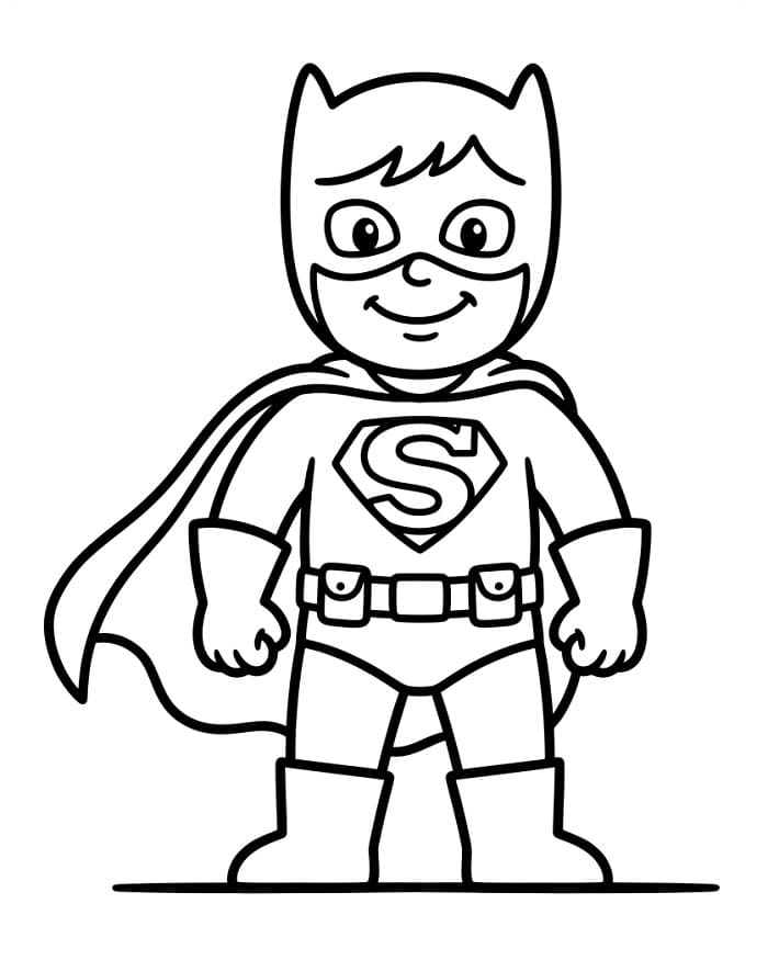 Superhrdina Silný omalovánka