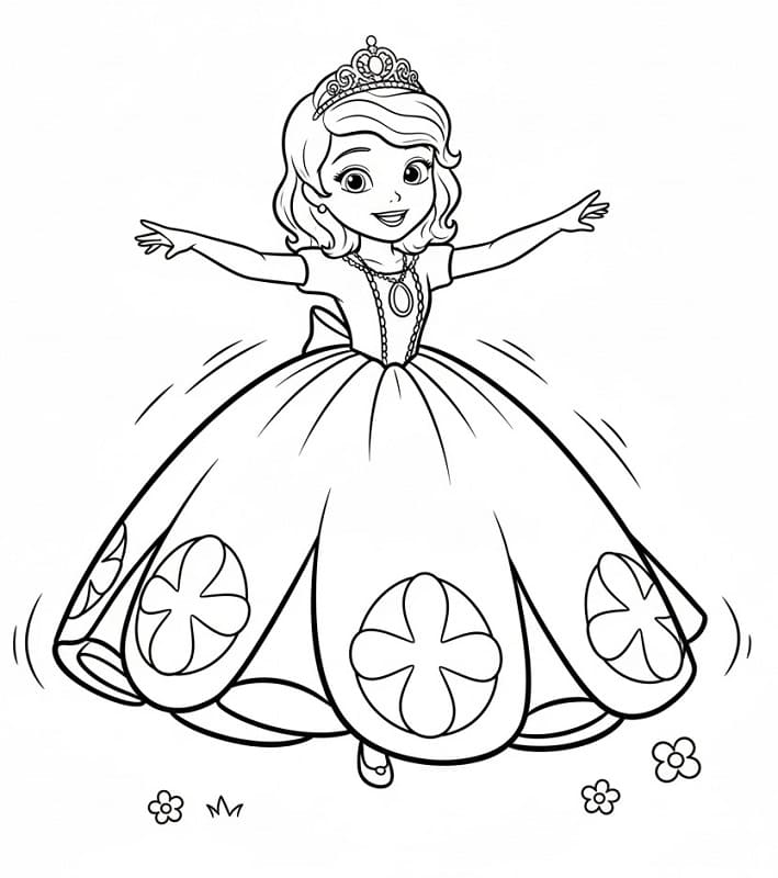 Tisknutelná Sofie První omalovánka