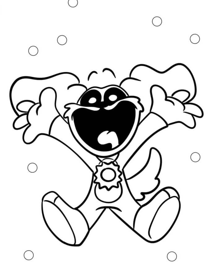 Tisknutelní Smiling Critters pro děti omalovánka