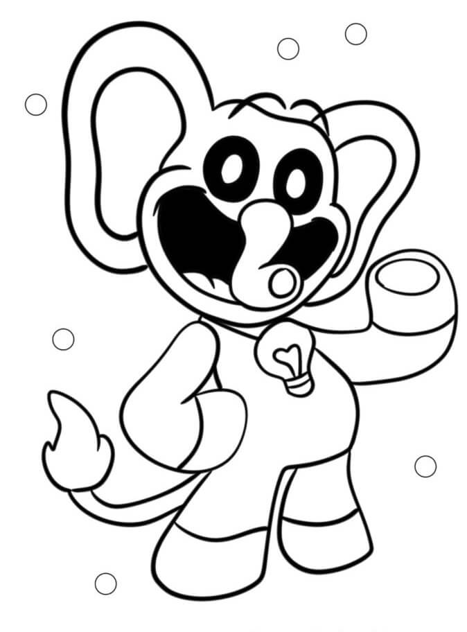 Tisknutelní zdarma Smiling Critters omalovánka