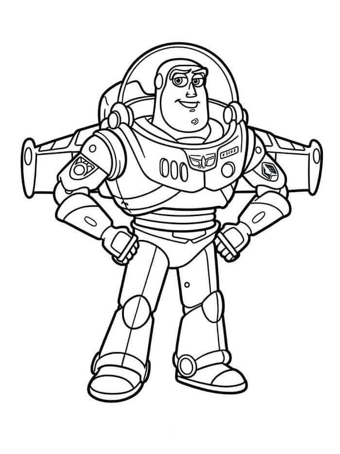 Tisknutelný Buzz Lightyear omalovánka