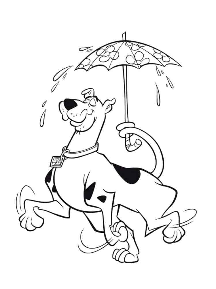 Tisknutelný Scooby Doo pro děti omalovánka