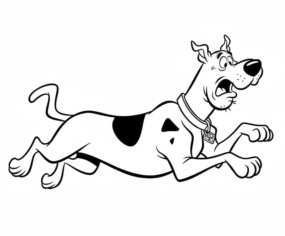 Tisknutelný zdarma Scooby Doo omalovánka