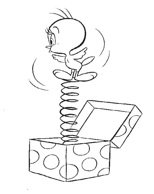 Tweety pro děti od 3 let omalovánka