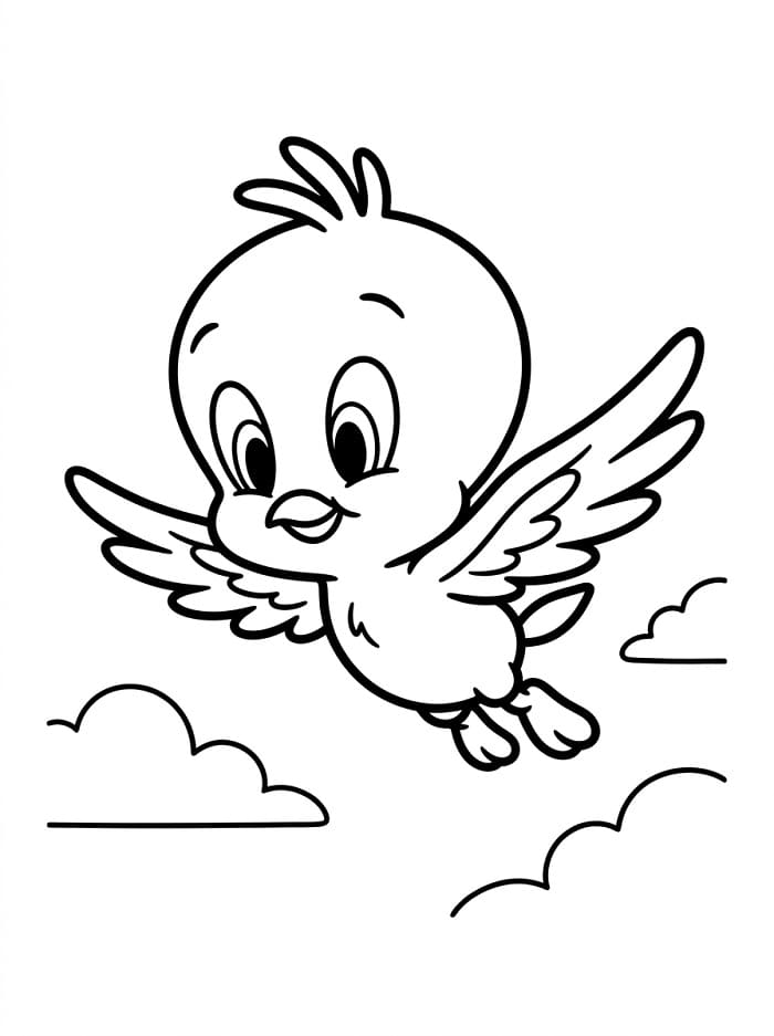 Tweety z pořadu Looney Tunes omalovánka