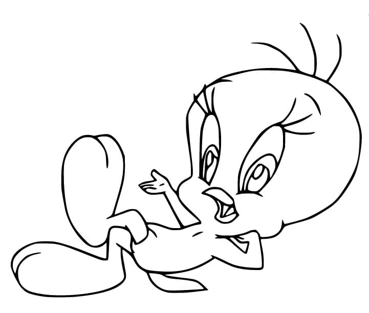 Tweety zdarma k tisku omalovánka