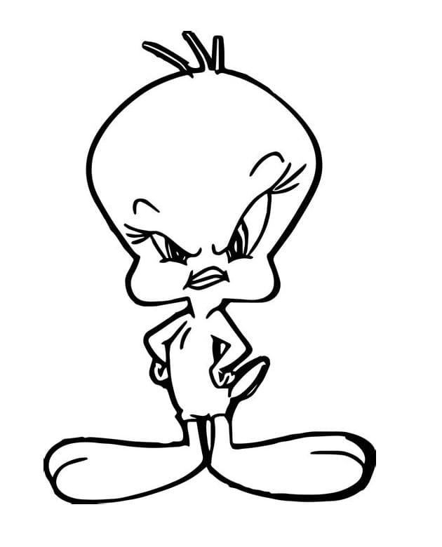 Tweety zdarma omalovánka