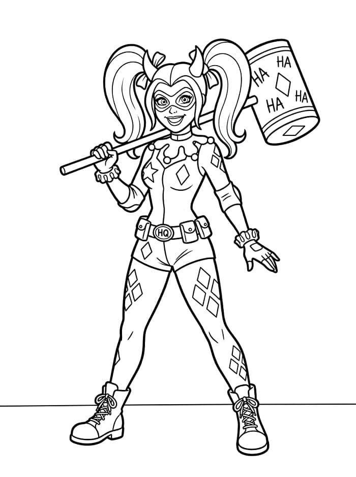 Harley Quinn omalovánky