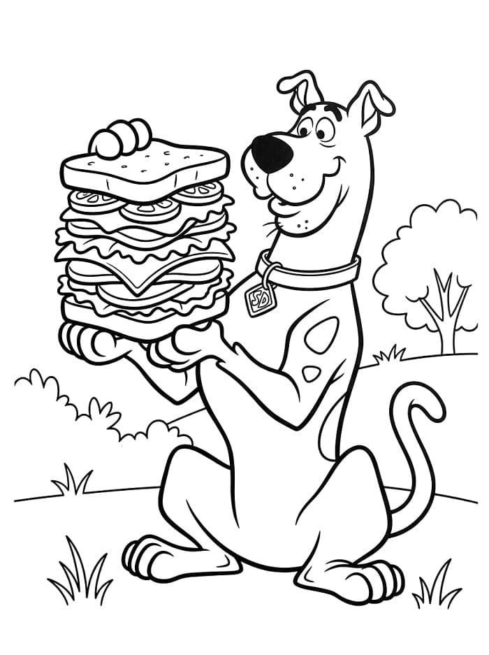 Úžasný Scooby Doo omalovánka