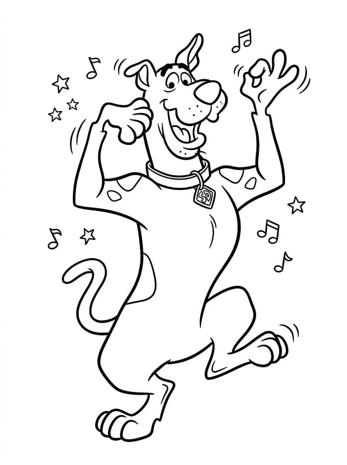 Velmi roztomilý Scooby Doo omalovánka