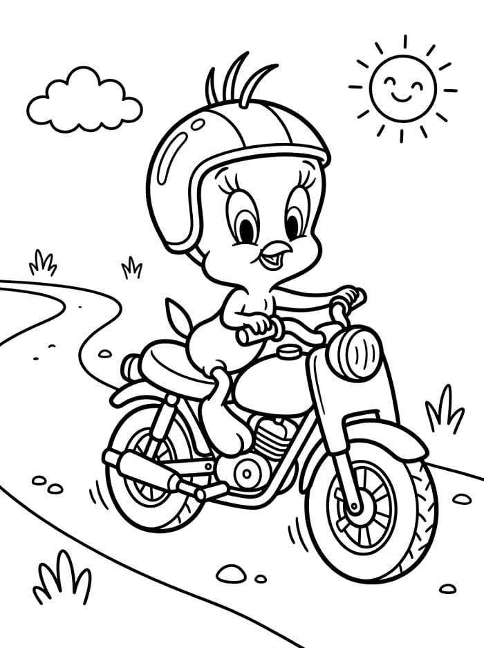 Velmi roztomilý Tweety omalovánka